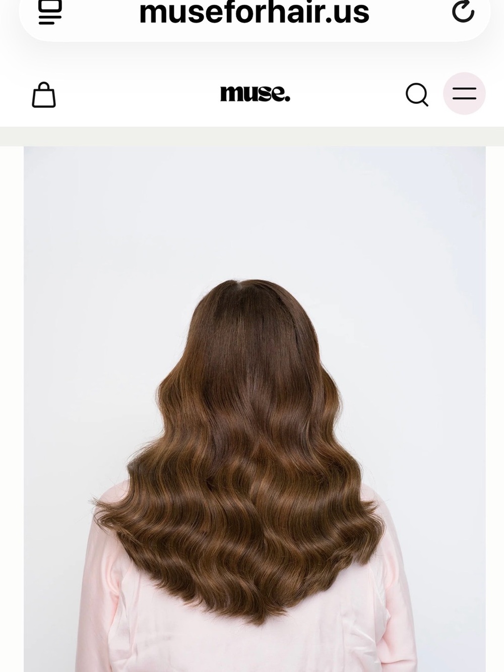 Muse tape in Hair extension Kit with Satin Pouch and Scrunchie nwt